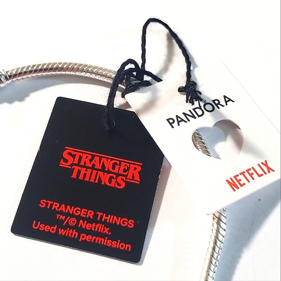 Authentic NEW Pandora Netflix Stranger Things Clasp Snake Chain Bracelet - Picture 10 of 10